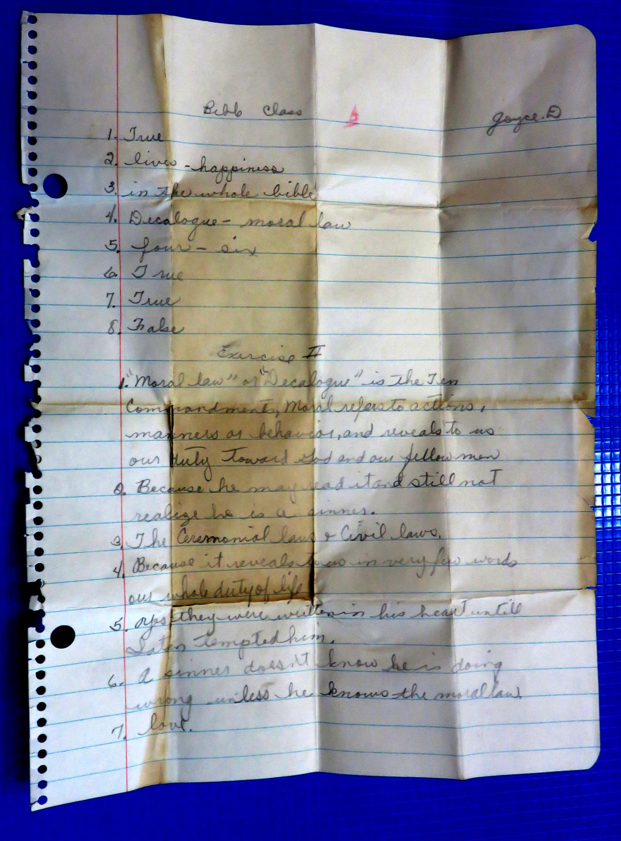 Identifying clue